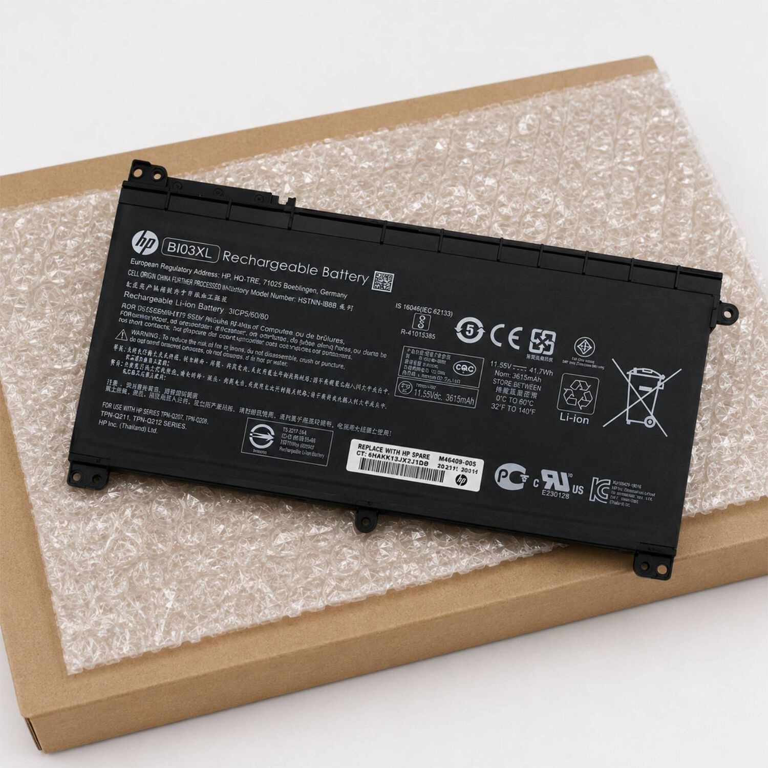 Bater&iacute;a 3c 41wh 3.61ah Lithium-ion Bi03xl image number 1.0